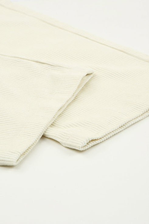 Corduroy High Waist Straight Leg Pants